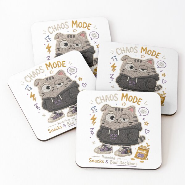 Item preview, Chaos Mode Cat Snacks Bad Decisions designed and sold by 0606PM.