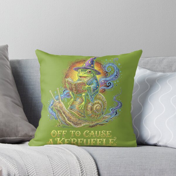 Item preview, Off to Cause A Kerfuffle Wizard Frog Riding Snail designed and sold by FrankIsabel.