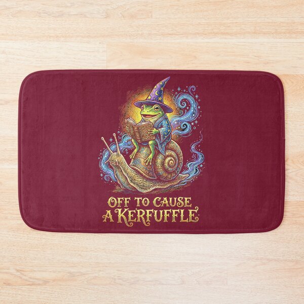 Item preview, Off to Cause A Kerfuffle Wizard Frog Riding Snail designed and sold by FrankIsabel.