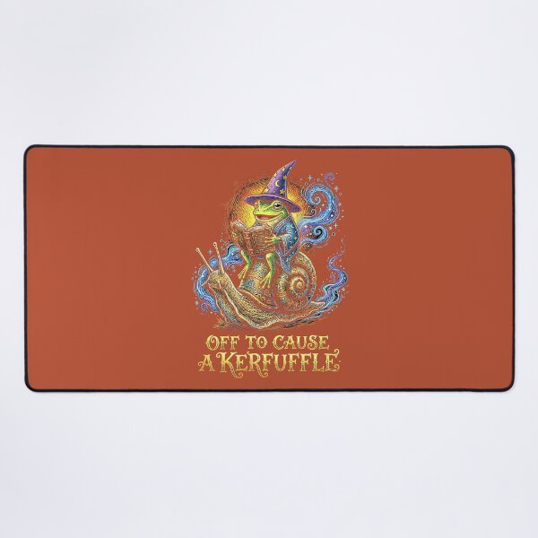 Item preview, Off to Cause A Kerfuffle Wizard Frog Riding Snail designed and sold by FrankIsabel.