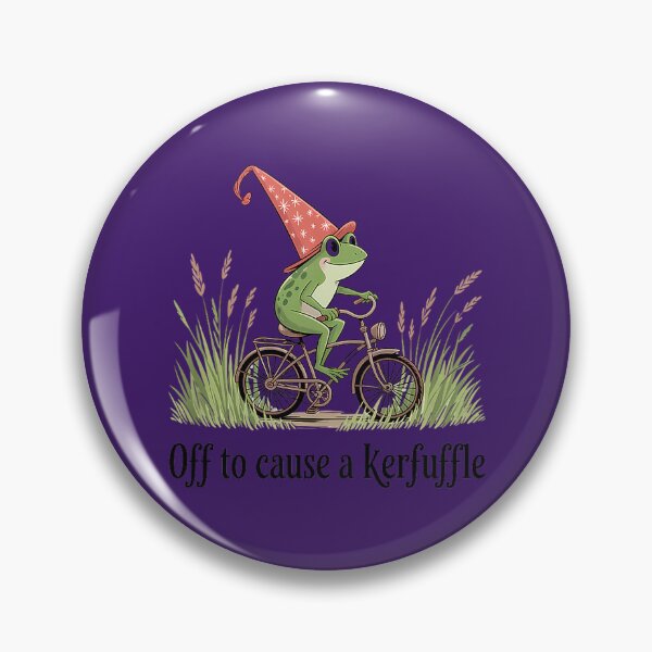 Item preview, Off to Cause a Kerfuffle Frog designed and sold by FrankIsabel.