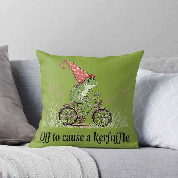 Item preview, Off to Cause a Kerfuffle Frog designed and sold by FrankIsabel.