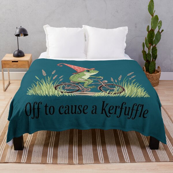 Item preview, Off to Cause a Kerfuffle Frog designed and sold by FrankIsabel.