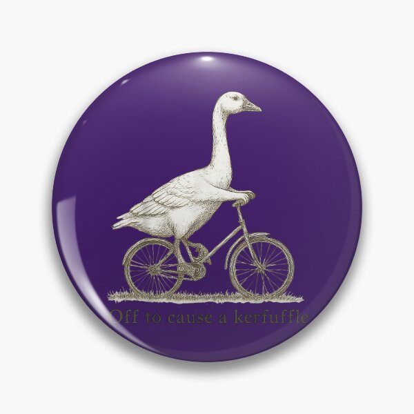 Item preview, Off to Cause A Kerfuffle meme funny goose designed and sold by FrankIsabel.