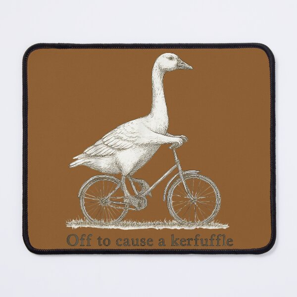 Item preview, Off to Cause A Kerfuffle meme funny goose designed and sold by FrankIsabel.