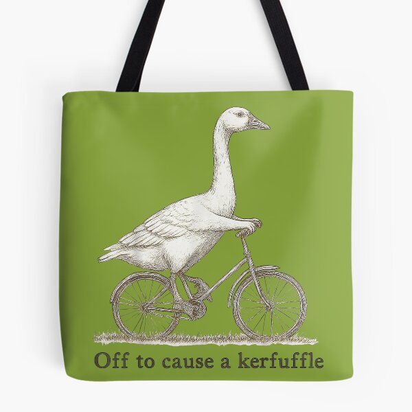 Item preview, Off to Cause A Kerfuffle meme funny goose designed and sold by FrankIsabel.