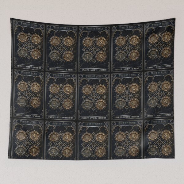 Item preview, Four of Seals - tarot card designed and sold by Studio77-Gothic.