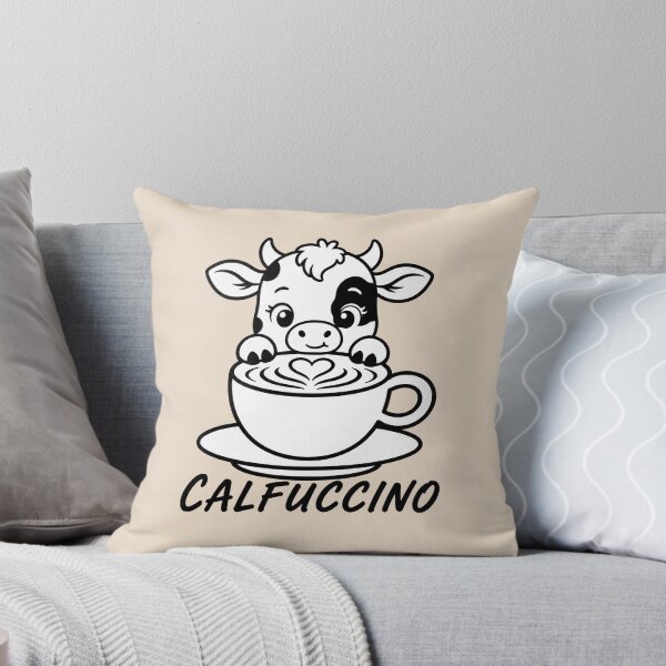 Item preview, ☕ BREWED BEASTIES COLLECTION ☕ - FARM FRIENDS - Calfuccino designed and sold by WheelieGdArt.