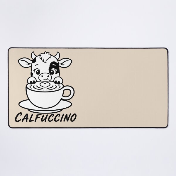 Item preview, ☕ BREWED BEASTIES COLLECTION ☕ - FARM FRIENDS - Calfuccino designed and sold by WheelieGdArt.