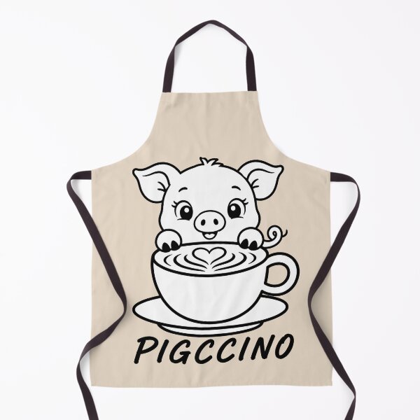 Item preview, ☕ BREWED BEASTIES COLLECTION ☕ - FARM FRIENDS - Pigccino designed and sold by WheelieGdArt.