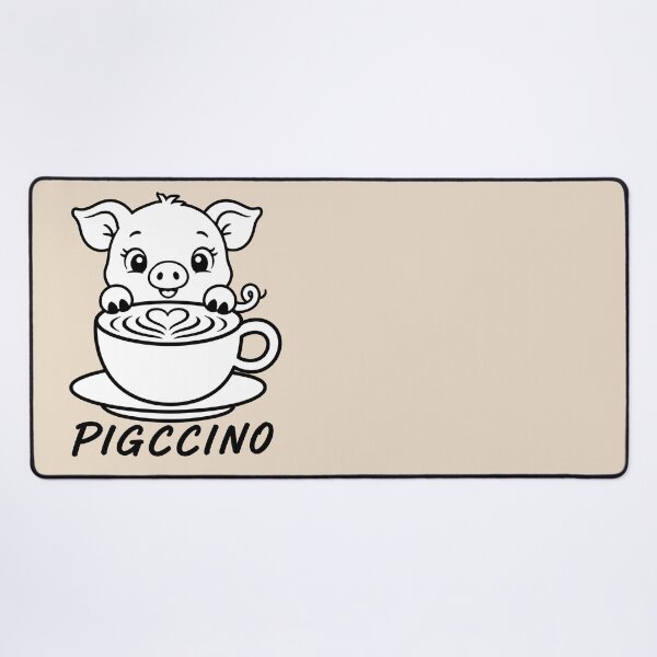 Item preview, ☕ BREWED BEASTIES COLLECTION ☕ - FARM FRIENDS - Pigccino designed and sold by WheelieGdArt.