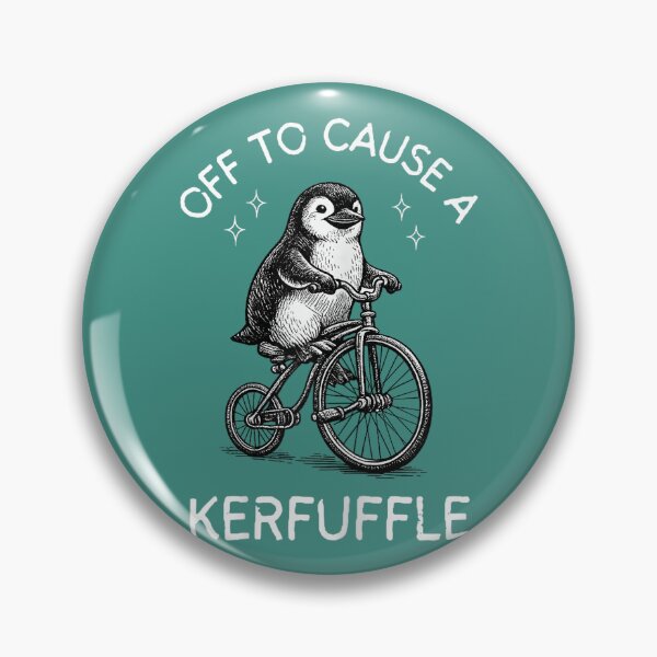 Item preview, Penguin Off to Cause A Kerfuffle Funny Humor Men Women designed and sold by ArleneRowe.