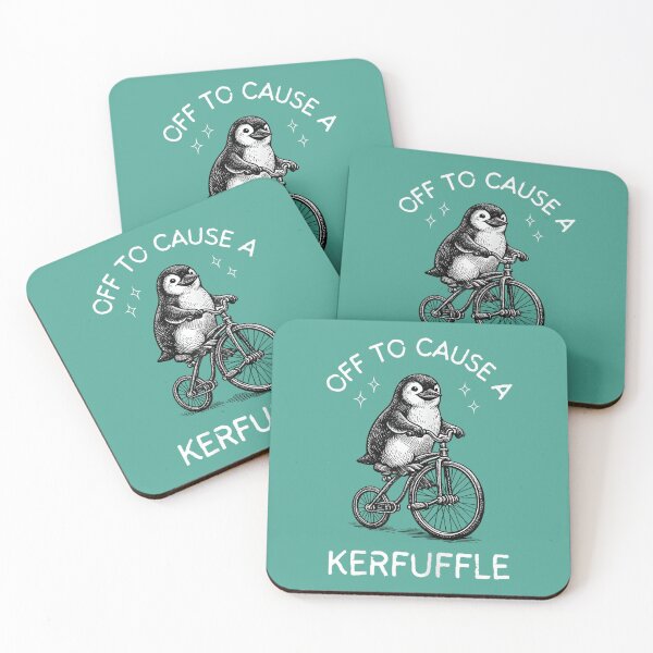 Item preview, Penguin Off to Cause A Kerfuffle Funny Humor Men Women designed and sold by ArleneRowe.