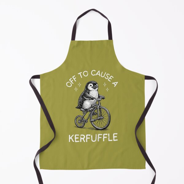 Item preview, Penguin Off to Cause A Kerfuffle Funny Humor Men Women designed and sold by ArleneRowe.