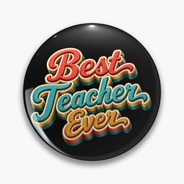 Item preview, Best Teacher Ever Retro Vintage Typography designed and sold by Chic_Clip_Craft.