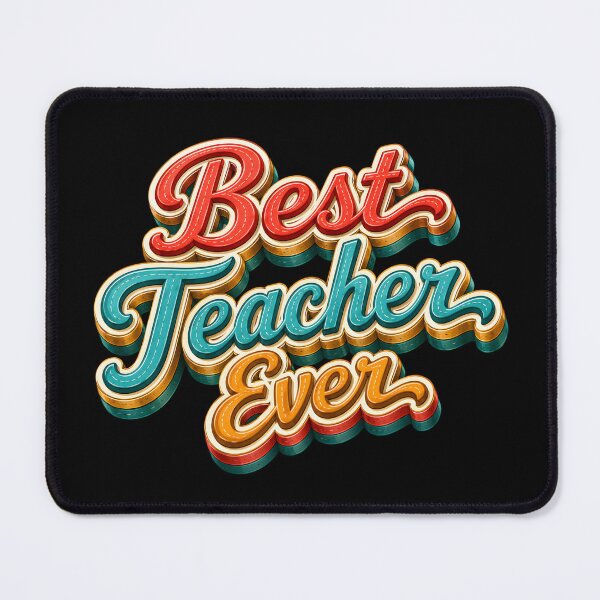 Item preview, Best Teacher Ever Retro Vintage Typography designed and sold by Chic_Clip_Craft.