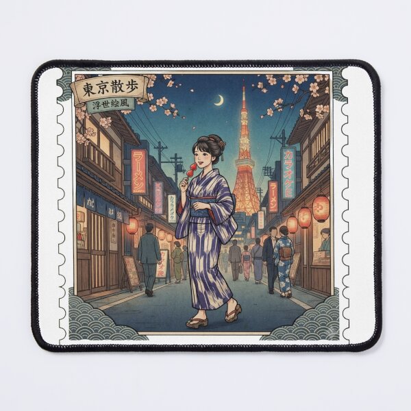 Item preview, Tokyo Night Stroll : Ukiyo-e Style Tribute to Japan designed and sold by Cocotaka5.