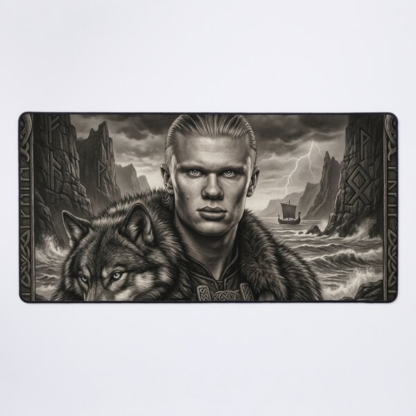 Item preview, Haaland Berserker Number 9 designed and sold by Simplybe1.
