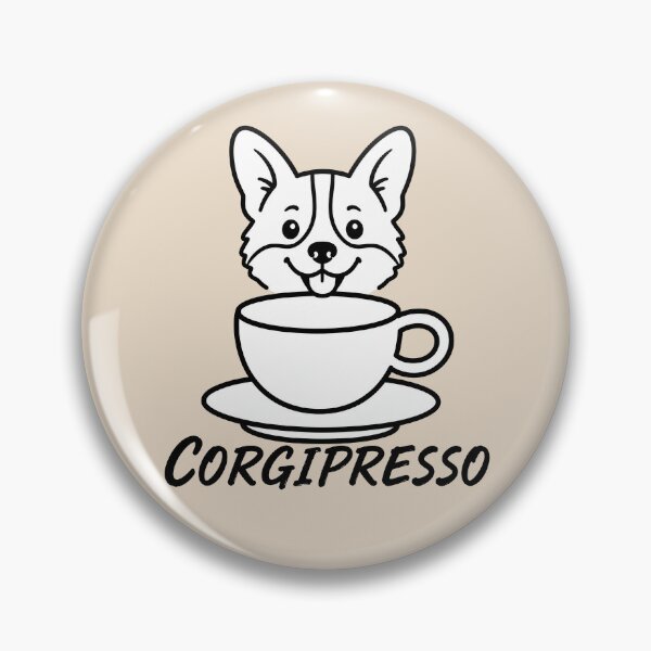 Item preview, ☕ BREWED BEASTIES COLLECTION ☕ - PET PALS - Corgipresso designed and sold by WheelieGdArt.
