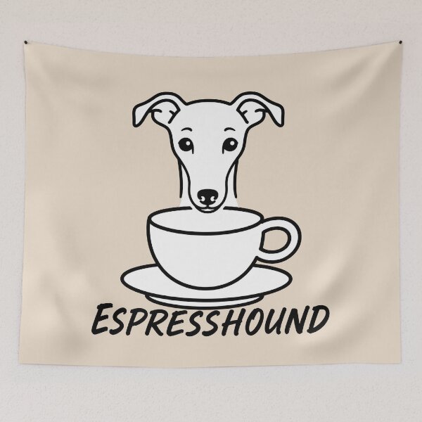 Item preview, ☕ BREWED BEASTIES COLLECTION ☕ - PET PALS - Espresshound  designed and sold by WheelieGdArt.