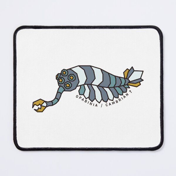 Item preview, Geometric Opabinia - Mustard & Grey Accents designed and sold by AnimalsKnowAll.
