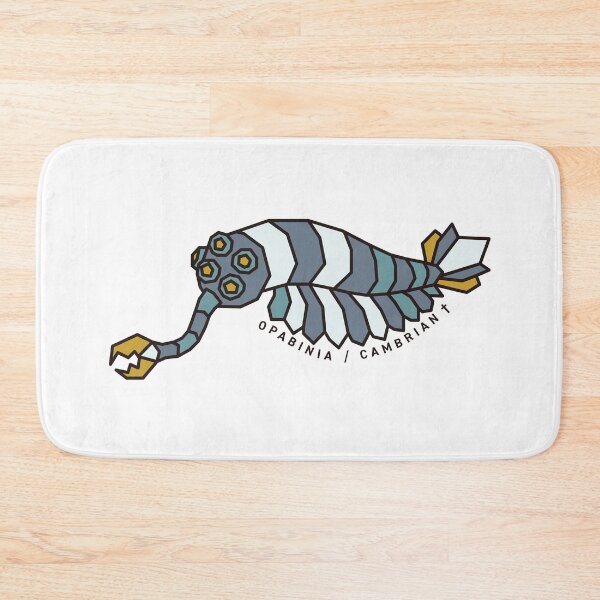 Item preview, Geometric Opabinia - Mustard & Grey Accents designed and sold by AnimalsKnowAll.