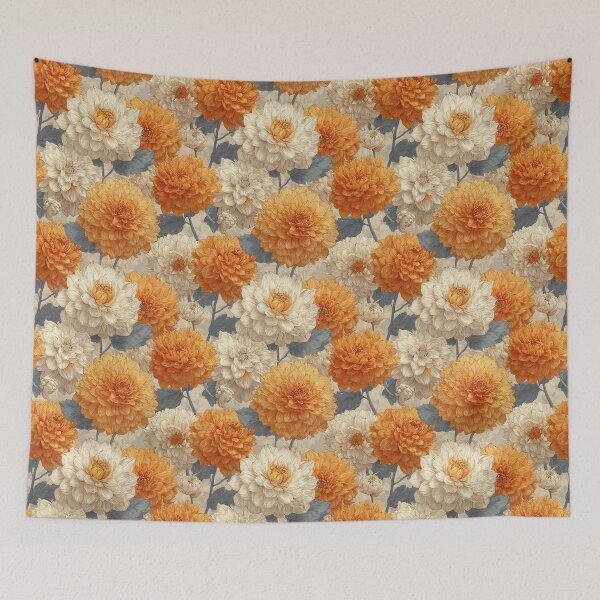 Item preview, Beautiful Dahlias  - Flower Bouquet Pattern  - Gifts For Men designed and sold by RoyalStarsPatts.