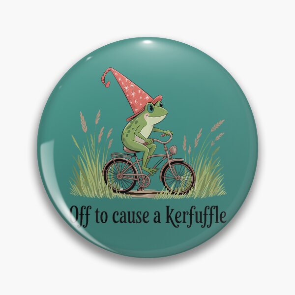 Item preview, Troublemaker Cottagore Weird Off to Cause a Kerfuffle Frog designed and sold by ArleneRowe.