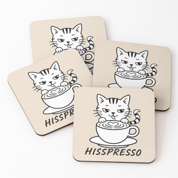Item preview, ☕ BREWED BEASTIES COLLECTION ☕ - PET PALS - Hisspresso designed and sold by WheelieGdArt.
