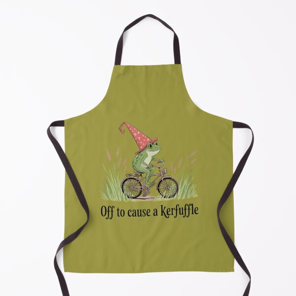 Item preview, Troublemaker Cottagore Weird Off to Cause a Kerfuffle Frog designed and sold by ArleneRowe.