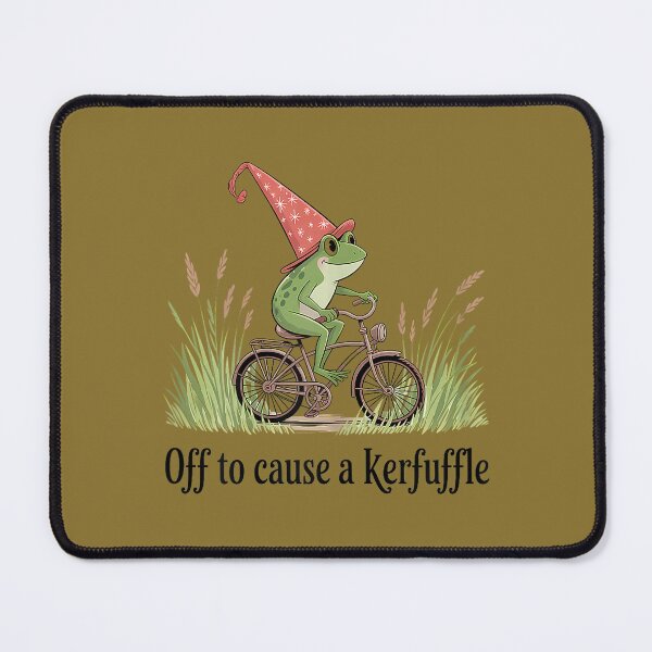 Item preview, Troublemaker Cottagore Weird Off to Cause a Kerfuffle Frog designed and sold by ArleneRowe.