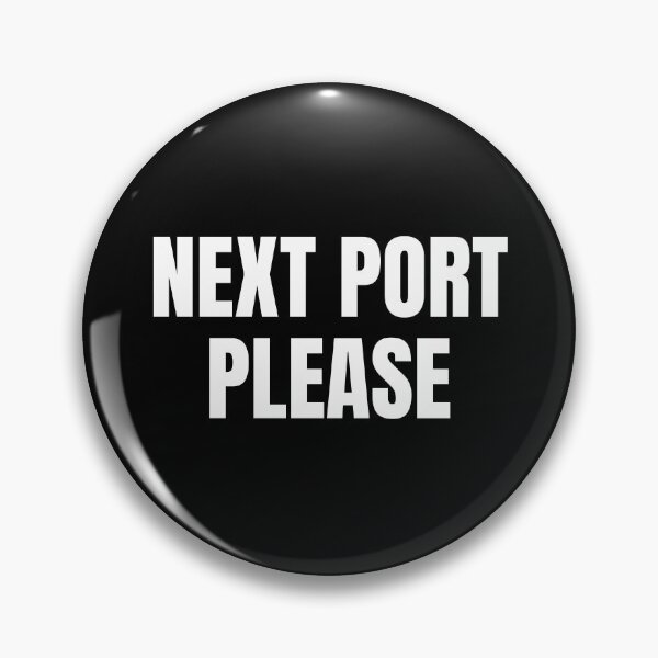 Item preview, Next Port Please (White) designed and sold by ShipCrewNation.