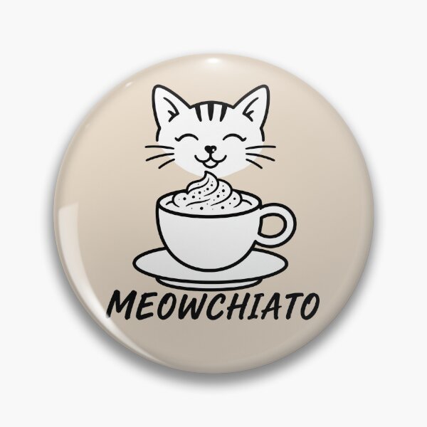 Item preview, ☕ BREWED BEASTIES COLLECTION ☕ - PET PALS - Meowchiato designed and sold by WheelieGdArt.