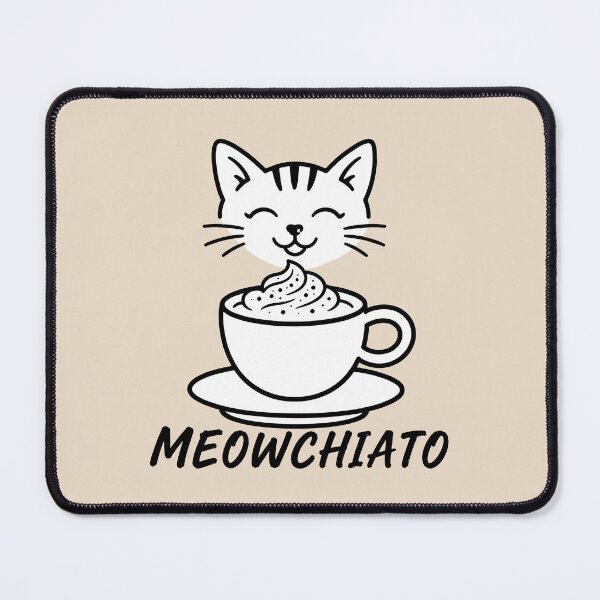 Item preview, ☕ BREWED BEASTIES COLLECTION ☕ - PET PALS - Meowchiato designed and sold by WheelieGdArt.