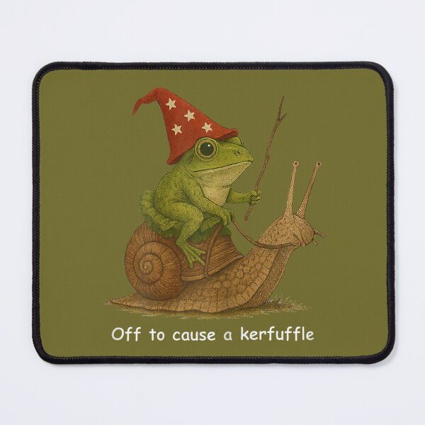 Item preview, Whimsical Frog Wizard Off to Cause A Kerfuffle Meme Frog designed and sold by KathieFaugh.