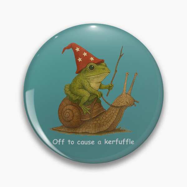 Item preview, Whimsical Frog Wizard Off to Cause A Kerfuffle Meme Frog designed and sold by KathieFaugh.