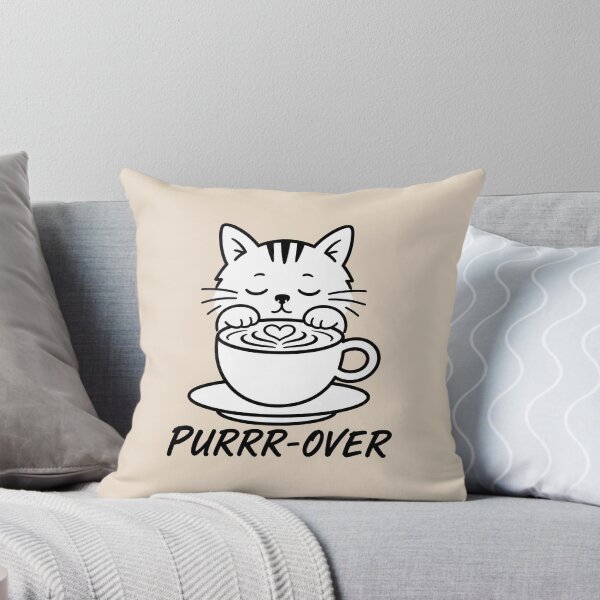 Item preview, ☕ BREWED BEASTIES COLLECTION ☕ - PET PALS - Purrr-over - sleepy cat designed and sold by WheelieGdArt.