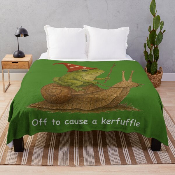 Item preview, Whimsical Frog Wizard Off to Cause A Kerfuffle Meme Frog designed and sold by KathieFaugh.