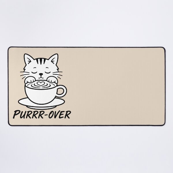 Item preview, ☕ BREWED BEASTIES COLLECTION ☕ - PET PALS - Purrr-over - sleepy cat designed and sold by WheelieGdArt.
