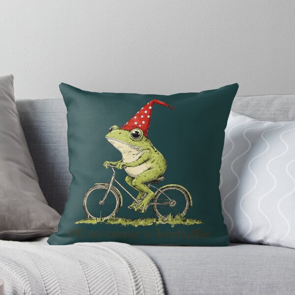 Item preview, Whimsical Frog Wizard Off to Cause A Kerfuffle Meme Frog designed and sold by KathieFaugh.