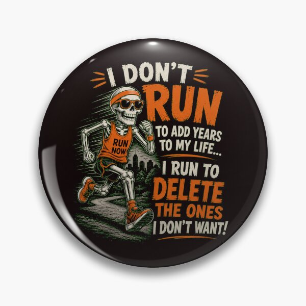Item preview, I Don't Run To Add Years To My Life Funny Skeleton RunnerI designed and sold by Evelashop.