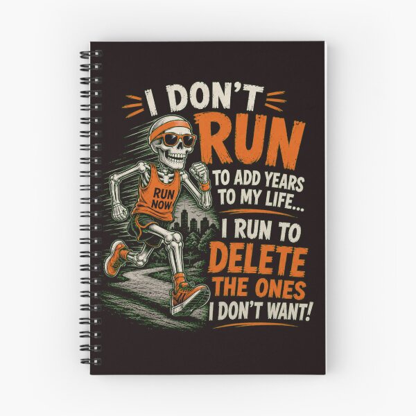 Item preview, I Don't Run To Add Years To My Life Funny Skeleton RunnerI designed and sold by Evelashop.