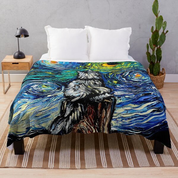 Item preview, Norwegian Forest Cat Night designed and sold by AjaTrier.