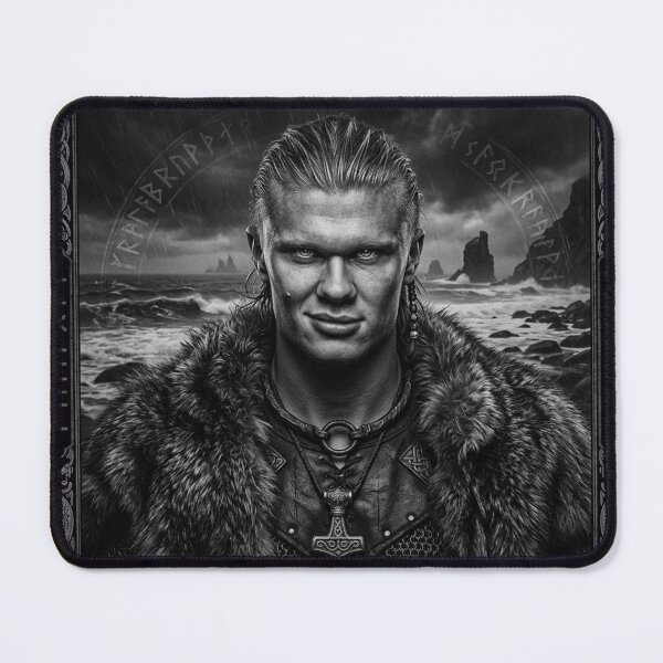 Item preview, Viking Erling Haaland Monochrome designed and sold by Simplybe1.