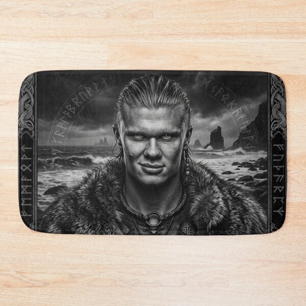 Item preview, Viking Erling Haaland Monochrome designed and sold by Simplybe1.
