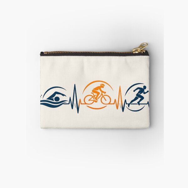 Item preview, Triathlon Heartbeat Swim Bike Run Gift designed and sold by Corvoria.