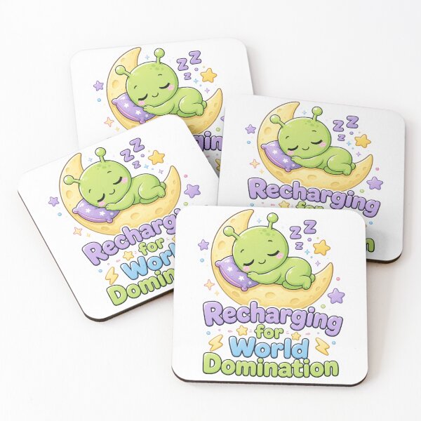 Item preview, Sleeping Alien Recharging for World Domination designed and sold by Ruamid.