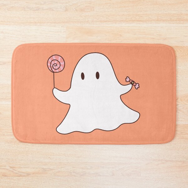 Item preview, Cute Ghost Holding Lollipop and Candy Halloween Illustration designed and sold by Zmonz.