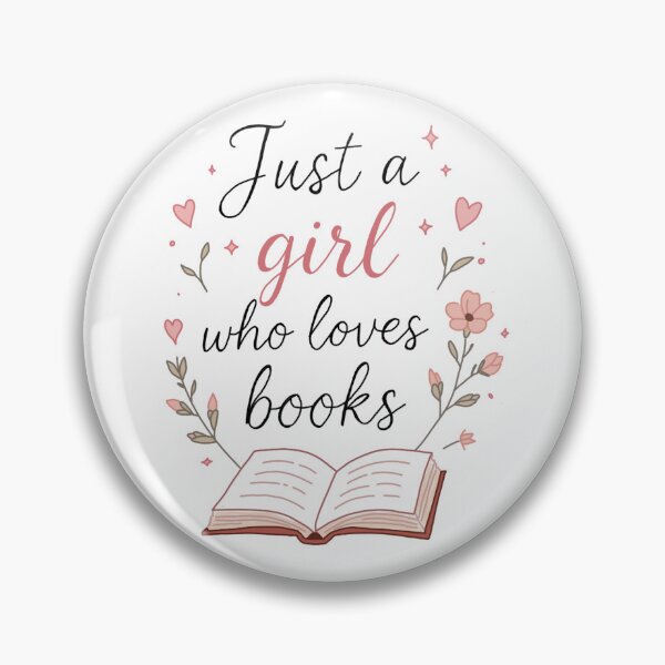 Item preview, Just A Girl Who Loves Books designed and sold by Read and Stick.