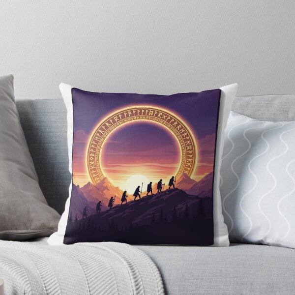 Item preview, Epic Fantasy Journey Retro Mountain Travel Badge designed and sold by Bangcen.
